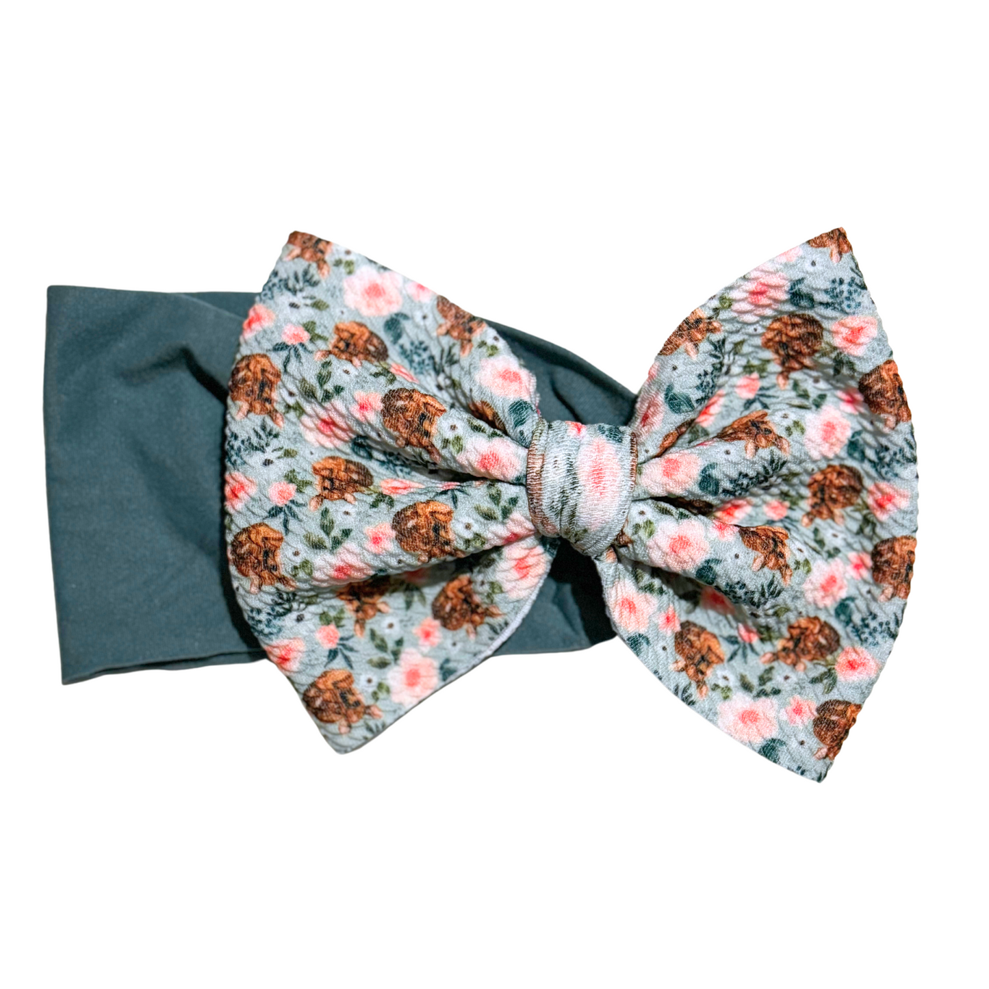 Fawn Floral Extra Bow