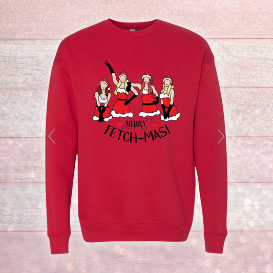 Merry Fetch-Mas Adult Sweatshirt Pre-Order