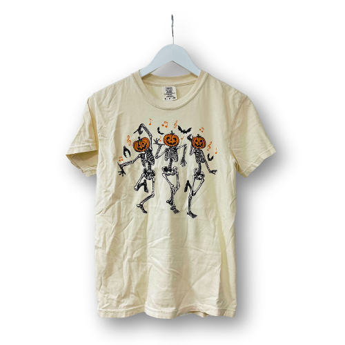 Dancing Pumpkin-Head Skeletons Tee