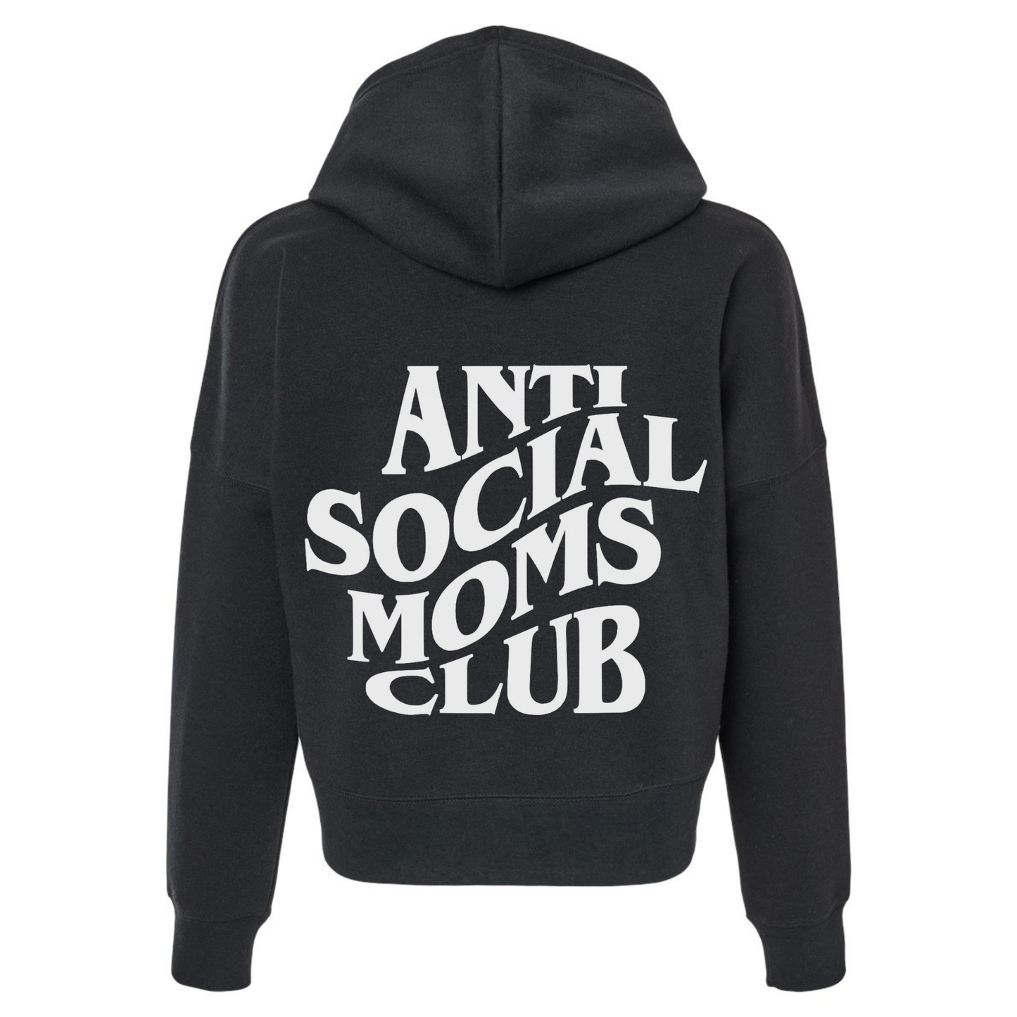 Anti Social Moms Club Crop Hooded Sweatshirt