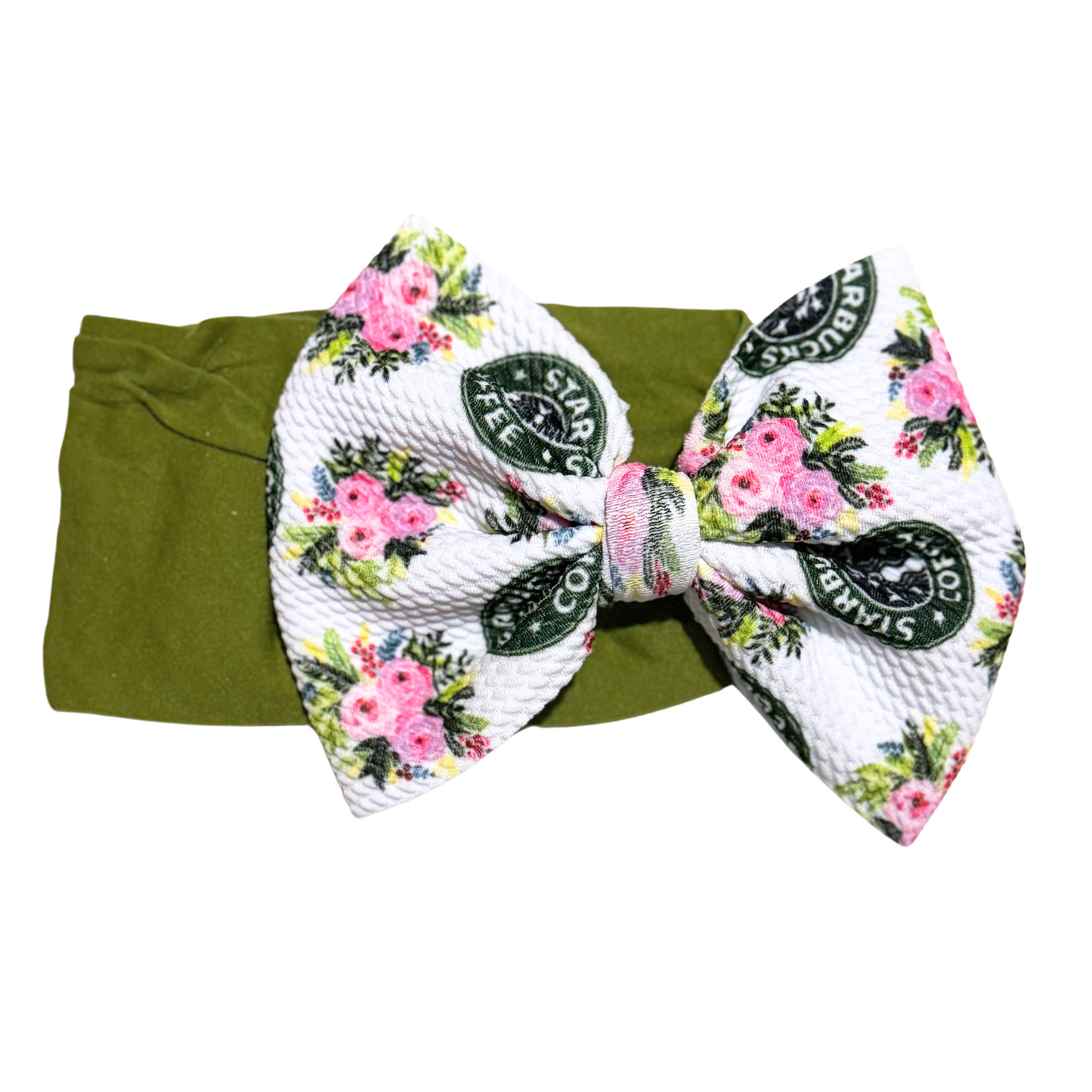 Floral Starbucks Extra Bow