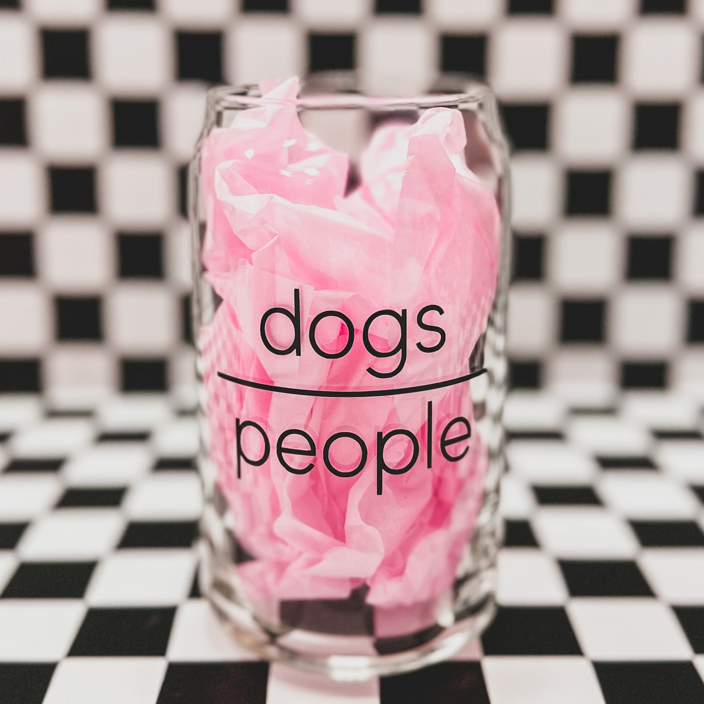 Dogs Over People Can Glass